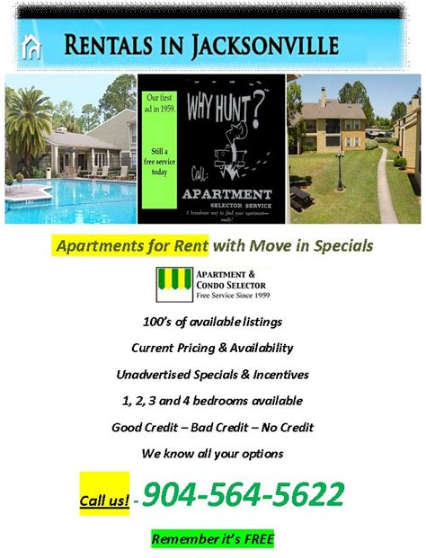 apartments for rent with move in specials